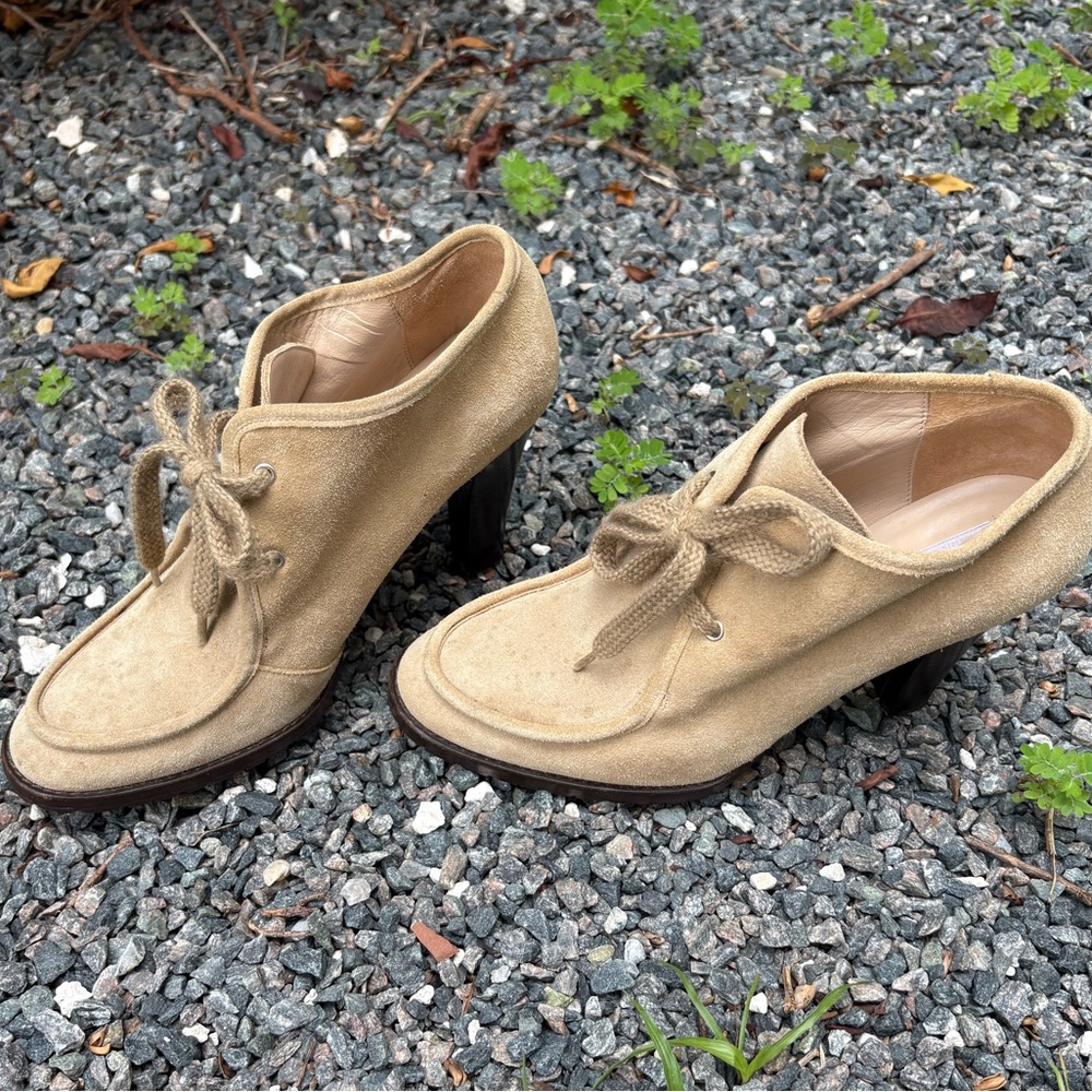 Michael Kors Tan Suede Heeled Shoes